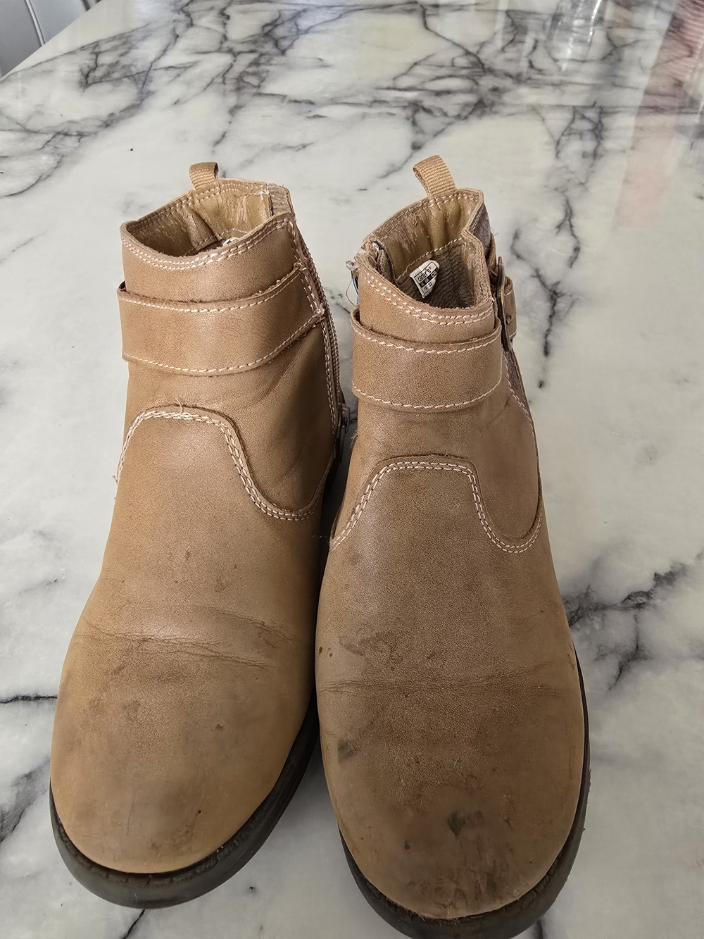Carters Aileen Girls Boots SNJAPR21 Size 1 Brown Leather